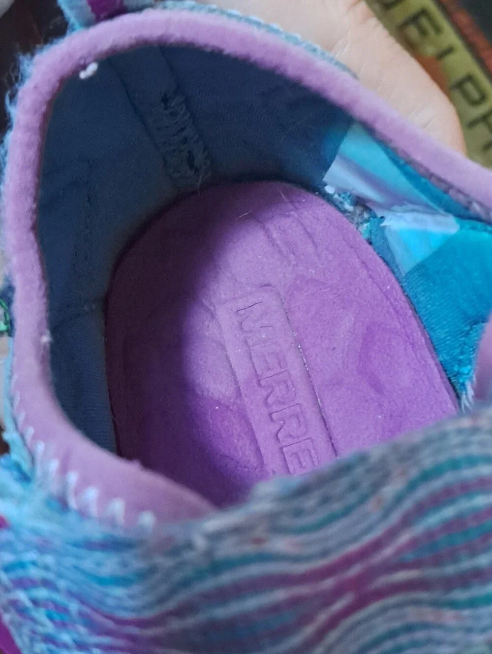 Merrell Hydro Sport Kids Sandals Size 13 Turquoise Purple Leather Water Shoes